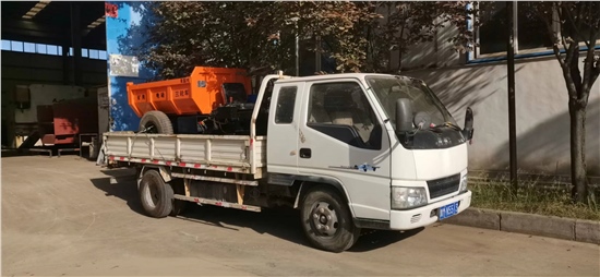 陜西潼關2噸電動三輪車發(fā)貨